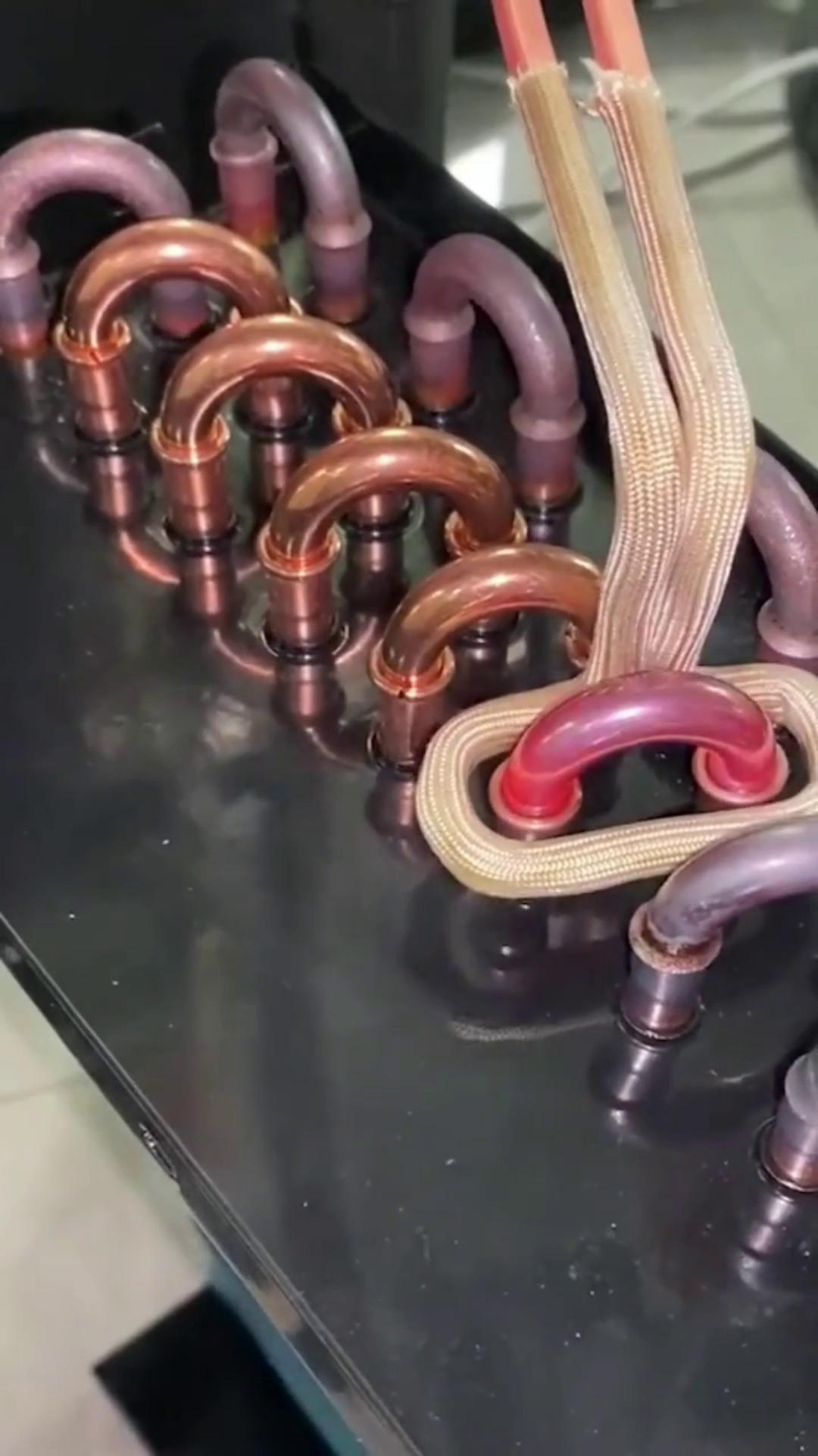 高频钎焊空调铜管，简单高效替代火烧 